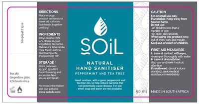 50ml Peppermint And Tea Tree (Sl0185 Scented Hand Sanitiser Variants 50ml Peppermint And Tea Tree)
